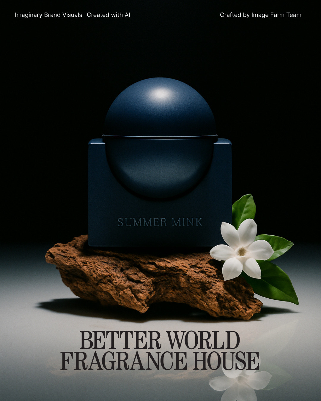 Perfume bottle in luxury setting with soft lighting and floral elements